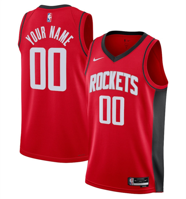 Men's Houston Rockets Active Player Custom Red Stitched Basketball Jersey Men's Houston Rockets Active Player Custom Red Stitched Basketball Jersey